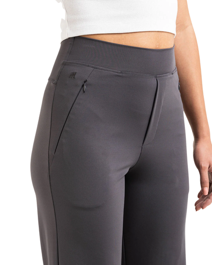 Pantalón de Corte Recto y Alta Elasticidad para Mujer