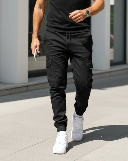 Pantalones Texas Cargo Tipo Jogger de Estilo Urbano