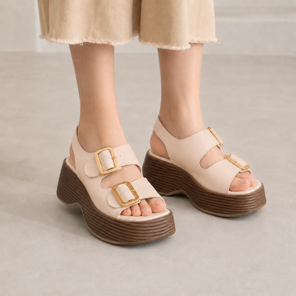 Sandalias de plataforma con hebillas®