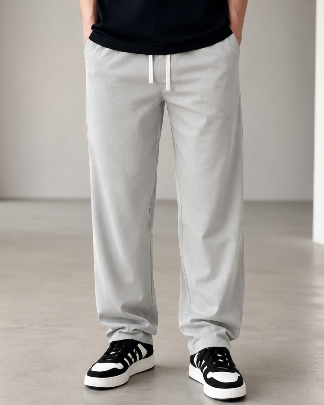 Pantalón Amplio con Cintura Ajustable