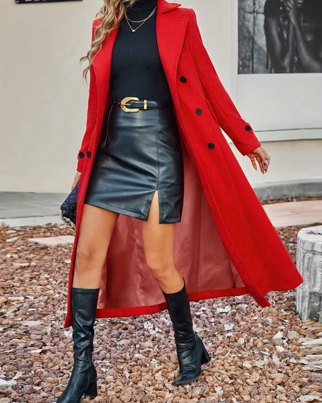 Chaqueta Elegante con Cierre de Botones para Mujer
