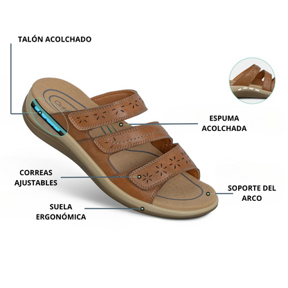 Sandalia ortopédica con correas ajustables