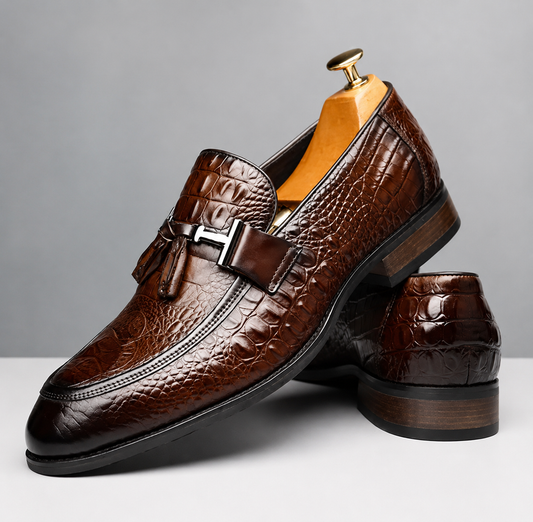 Mocasines Ergonómicos de cuero con diseño texturizado