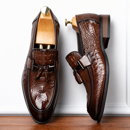 Mocasines Ergonómicos de cuero con diseño texturizado
