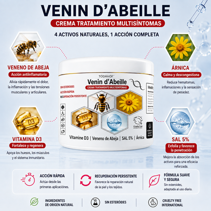 Crema Antiinflamatoria Multisíntomas con Veneno de Abeja (OFERTA 2X1)