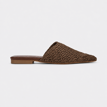 Sandalias planas de ganchillo estilo boho