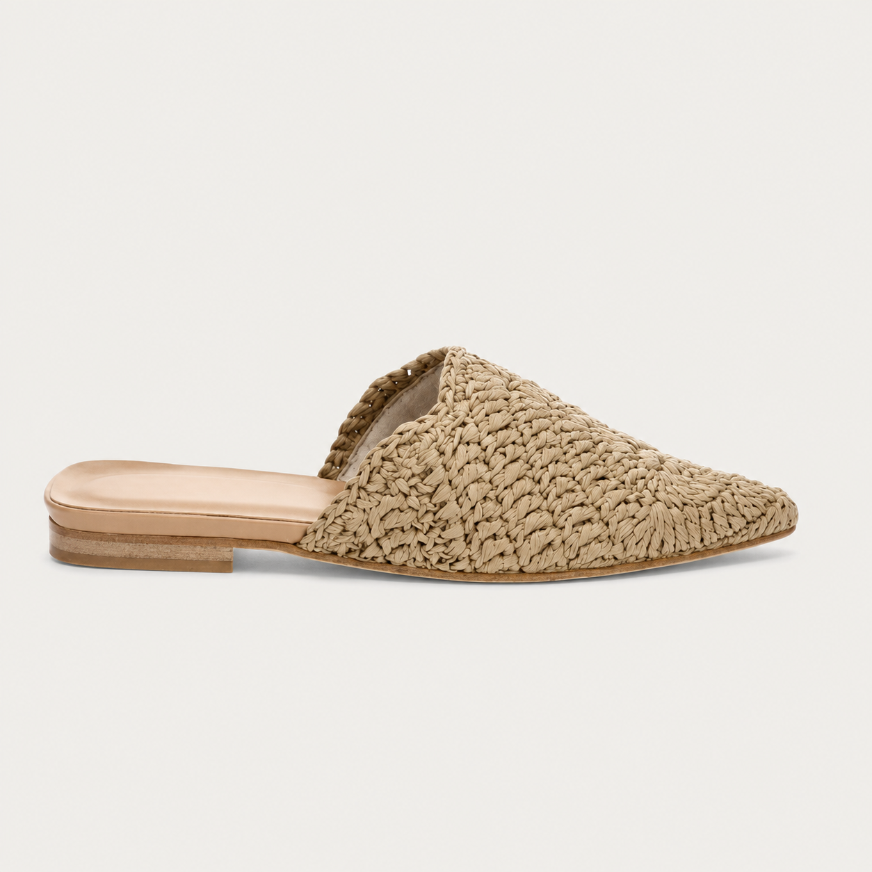 Sandalias planas de ganchillo estilo boho