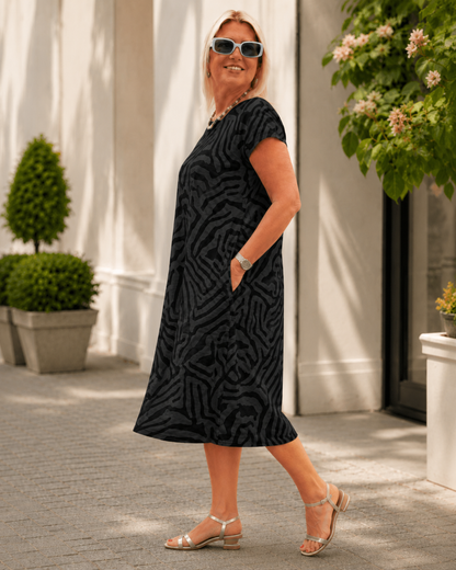 Vestido Corto Boho de corte Holgado
