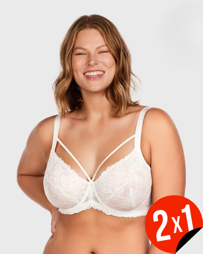 Sujetador de Encaje con Tiras Strappy (OFERTA 2X1)®