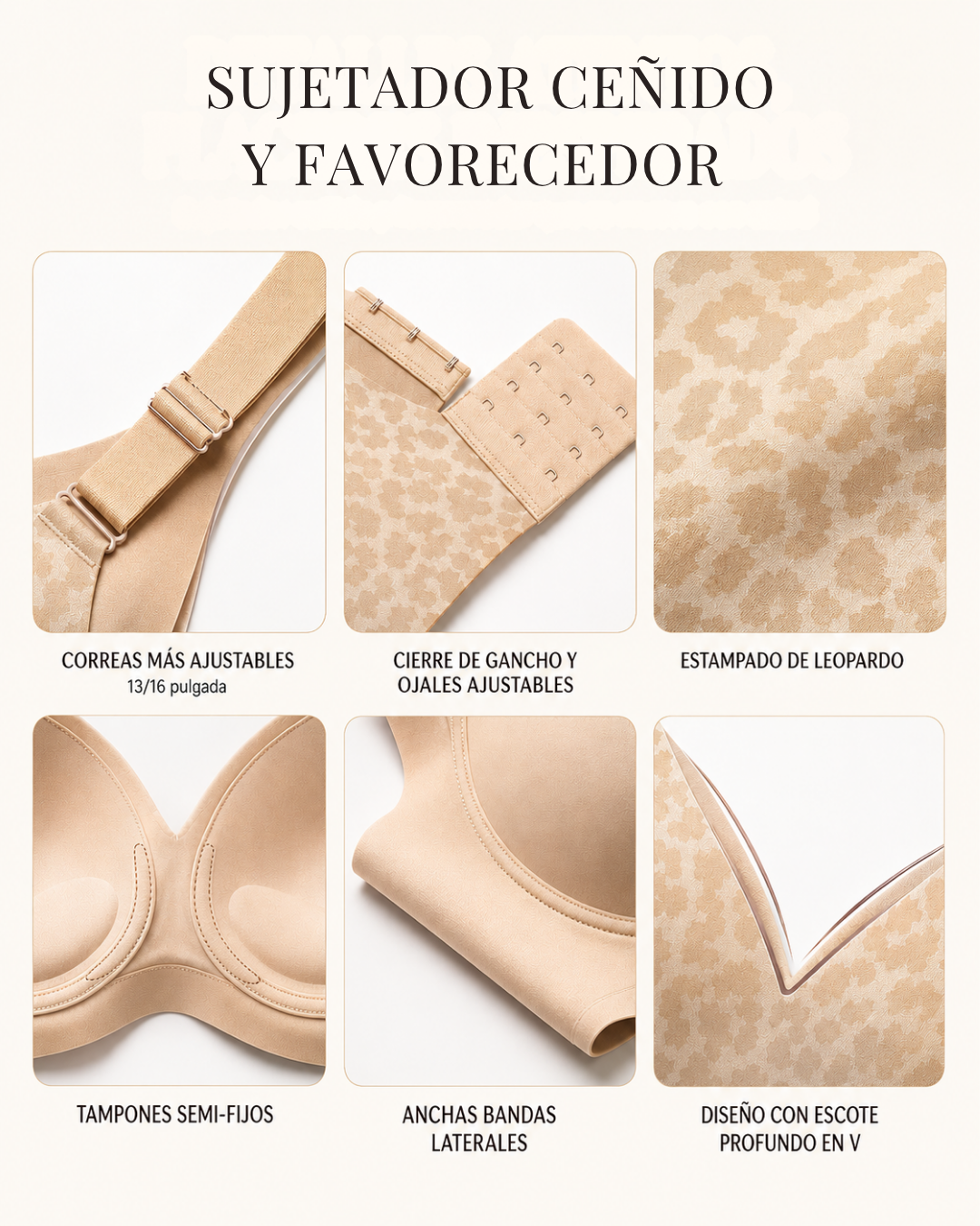 Sujetador Cómodo Sin Aros con Efecto Moldeador (OFERTA 2X1)