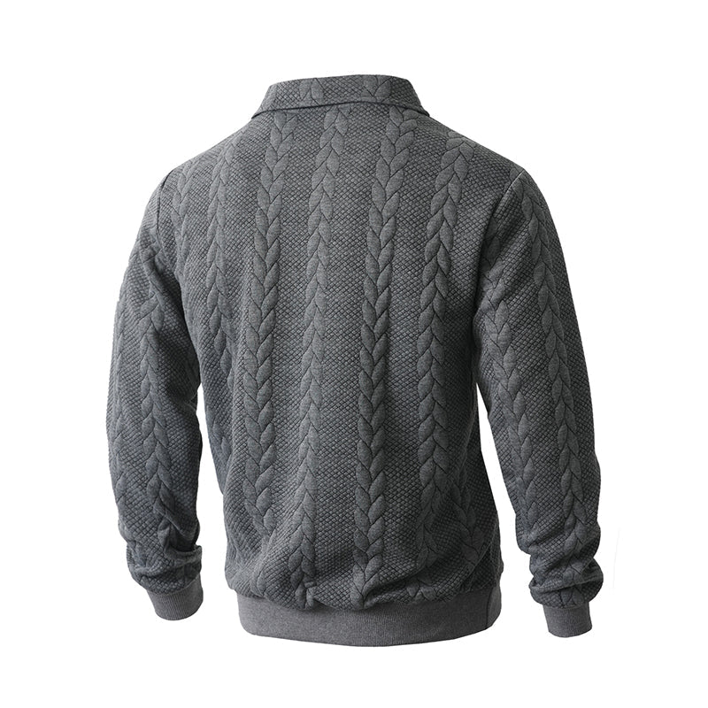 Suéter Térmico de Invierno con Textura Acolchada