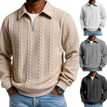 Suéter Térmico de Invierno con Textura Acolchada