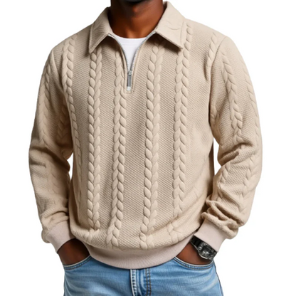 Suéter Térmico de Invierno con Textura Acolchada