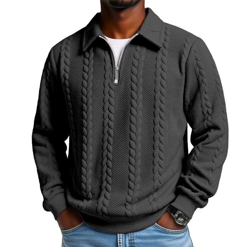 Suéter Térmico de Invierno con Textura Acolchada