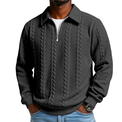 Suéter Térmico de Invierno con Textura Acolchada