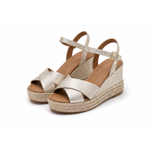 Sandalias de Cuña con Tiras Cruzadas®